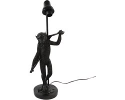 Countryfield - Tafellamp aap douche Orwell zwart 48,5CM