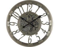 Countryfield Wandklok Eichstedt metaal Ø55CM antiek zilver