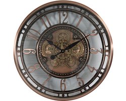 Countryfield Wandklok Norris metaal Ø70CM koper