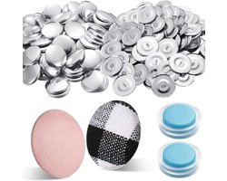 Cover Knoppen Kit - Stof Knoppen - Kleding Versieren - Inclusief Gereedschap - 100 Sets - Diverse Kleuren