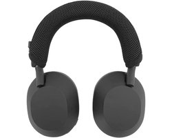 Cover Pad voor Sony WH-1000XM5 Hoofdtelefoon, Headset Hoofdband Protector Kussen Vervanging met Rits (zwart)