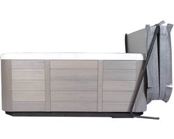 Cover Rock It Spa Coverlifter - Whirlpools - Montage aan onderzijde - Geschikt voor spa, jacuzzi en Whirlpools tot 244CM - Zwart