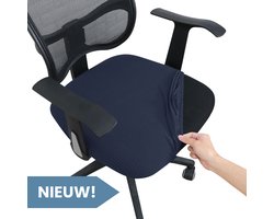 Covers by Ralfos* Bureaustoelhoes voor zitting Donkerblauw | Waterafstotend | Chair cover | Universeel | Voor zitting | Kantoor en thuisgebruik | Wasmachine bestendig | Eetkamer - Profiteer van nieuwe voorraad, Prijs tijdelijk verlaagd!