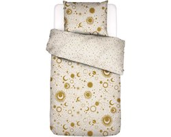COVERS & CO Luna Tic Dekbedovertrek Ecru - Junior - 120x150 cm + 1 kussensloop 60x70 cm