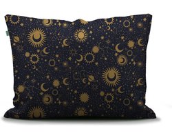 COVERS & CO Luna Tic Dekbedovertrek Nightblue - Lits-Jumeaux - 240x200/220 cm