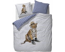 Covers & Co Memphis Dekbedovertrek - Eenpersoons - 140x200/220 cm - Wit