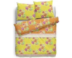 Covers & Co Meribelle Dekbedovertrek - Eenpersoons - 140x200/220 cm - Geel