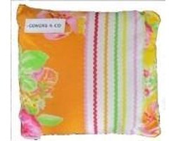 Covers & Co Meribelle Sierkussen - 45x45 cm - Yellow