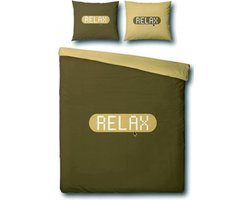 Covers & Co Relax Dekbedovertrek - Eenpersoons - 140x200/220 cm - Bruin