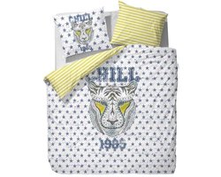 Covers & Co Seth Dekbedovertrek - Eenpersoons - 140x200/220 cm - Wit