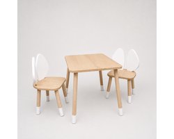 Cozy Collections - Kindertafel Met Stoeltjes - Kinderbureau - Eethoek set kinderen - Peuters tafel - Speeltafel - Montessori kindertafel - Kindermeubelen Set 1 t/m 7 Jaar