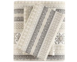 Cozy Flannel Bed Sheets Twin XL Size - 100% Cotton, Ultra Soft, Nordic Style, 3 Piece Set