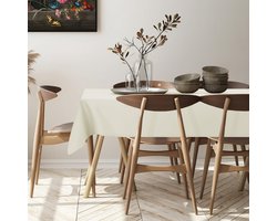 Cozy Home & Living - Klassiek Tafellaken - Ecru - Rond - 160 cm