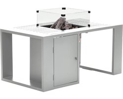 Cozy Living sfeerhaard Sines 130x70xH48 cm mat wit