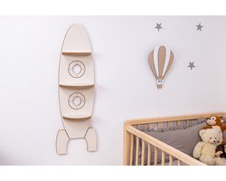 CozyCollections – Kinder Boekenkast & Speelgoedkast – Boekenrek voor de Kinderkamer, Houten Kinderkast, Lage Boekenplank voor Kinderen