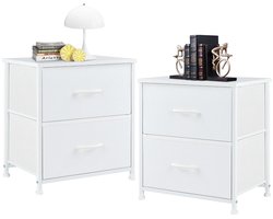 CozyLiving Nachtkastje - Nachtkastjes - Bijzettafel - Nachtkastjes set van 2 - Nachtkastje Zwart - 37 x 37 x 45 cm (L x B x H) - Nachtkast - Industriële Nachtkast - Archiefkast - Kast - Kasten - Nachtkastjes Industrieel