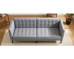 CozyLounges Loveseat 2-Zitsbank Lichtgrijs – Comfortabele Stoffen Bank voor Woonkamer, Kleine Bank, Moderne Design Sofa, Duurzaam & Stevig UrbanHome
