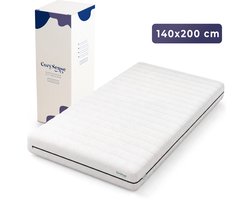 CozySense® Basic Matras 140x200 cm – Tweepersoons – CertiPUR-US® PU-schuim – OEKO-TEX® Afneembare Hoes – 13 cm Dik – Medium