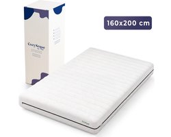 CozySense® Basic Matras 160x200 cm – Tweepersoons – CertiPUR-US® PU-schuim – OEKO-TEX® Afneembare Hoes – 13 cm Dik – Medium