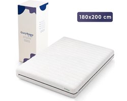 CozySense® Basic Matras 180x200 cm – Tweepersoons – CertiPUR-US® PU-schuim – OEKO-TEX® Afneembare Hoes – 13 cm Dik – Medium