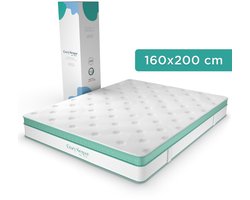 CozySense® Hybride Matras 160x200 cm – Tweepersoons Pocketvering – Traagschuim & Koudschuim – 7-Zones – 25 cm Dik – Medium