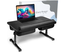 CozySense® Verstelbare Laptoptafel - Bedtafel - Banktafel - Laptopkussen - Schootkussen & Laptray - Schoottafel voor Laptop - Verstelbare Poten