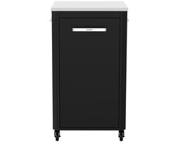 Cozze® Outdoor Kitchen - Smalle Buitenkeuken Tafel - BBQ Werkstation - Met RVS Werkblad - 110 cm