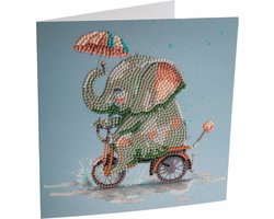 CRAFT Buddy Crystal Art Card Elefant, Vrouw, Dieren