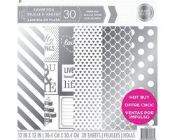 Craft Smith: Silver Foil Paper Pad 12*12" (MPP0061)