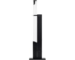 CREATE - Buitenhaard van 8,2 kW op rookvrije pellets - Zwart - FIRE TUBE HEATER SLIM