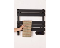 CREATE - Elektrisch handdoekenrek 150W, Zonder planchetten - Zwart - WARM TOWEL MINI
