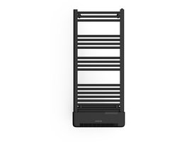 CREATE - Elektrische handdoekradiator met verwarming en WiFi 1000W - Zwart - WARM TOWEL ADVANCE