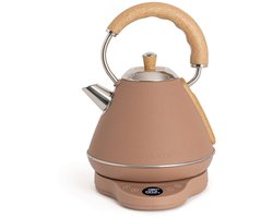 CREATE - Elektrische waterkoker 1 L met temperatuurregeling - Mokka - KETTLE RETRO PRO