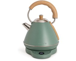 CREATE - Elektrische waterkoker 1 L met temperatuurregeling - Sage - KETTLE RETRO PRO