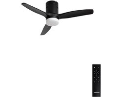 CREATE - Plafondventilator 40W silent 100% hout - S - Met licht - Afstandsbediening - WIND CALM NATURAL WOOD
