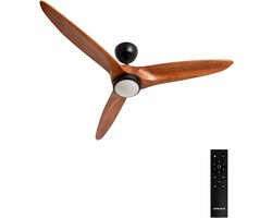 CREATE - Plafondventilator 40W stil Ø152 cm 100% hout - M - Met licht - Afstandsbediening - WIND CENTURY