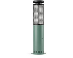 CREATE - Rookvrije buitenskachel op pellets 17,5 kW - Salie - Zonder powerbank - FIRE ROUND PELLET HEATER