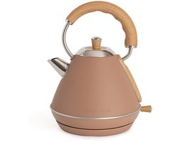 CREATE - Waterkoker Retro - 1200 Watt - 1 Liter - RVS - BPA vrij - Elektrisch - Mokka - Kettle Retro M