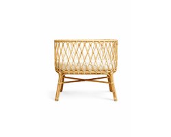 Createyourhome - Rotan - Bed - Wiegje - Ovalia - Ibiza - Japandi - Riet - Uniek - Eyecather - Uniek - Babykamer - Newborn - Incl Matras