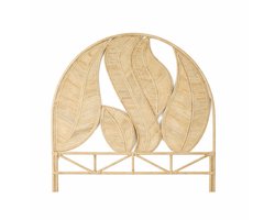 Createyourhome - Rotan - Hoofdbord - Palm - Ibiza - Japandi - Riet - Uniek - Uniek - 180 cm