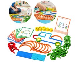 Creatief Leerspeelgoed Voor Kinderen, Educatieve Bouwstenen, Geschikt Voor Jongens En Meisjes in De Kleuterklas En De Kleuterschool, Logisch Educatief Speelgoed Voor in De Klas En Thuis