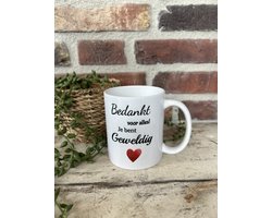 Creaties van Hier - Mok - Bedankt je bent geweldig - Bedankt - Keramiek - 325 ml