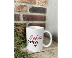 Creaties van Hier - Mok - Liefste Oma - School - Keramiek - 325 ml