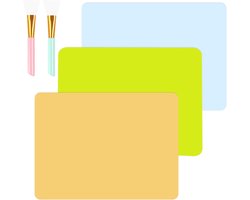 Creatieve Knutselmat voor Kinderen 40 x 30 cm - 3 Stuks Schilderpad, Silikonentafelmat en Placemat voor Creatieve Activiteiten
