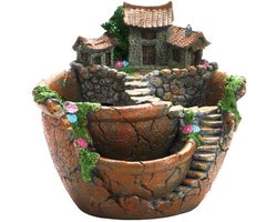 - Creatieve plantenpot - Vetplantenpot - Schattig huis - Tuindecoratie - Bloemenplanten - Binnen en buiten gebruik