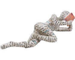 Creatieve Resin Beeld van Lezende Vrouw - Moderne Abstracte Kunst Sculptuur voor Thuis en Kantoor Decoratie, Uniek Cadeau voor Boekenliefhebbers