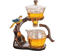 Creatieve theepot set met infuser en draaiende kom - Ideaal als cadeau