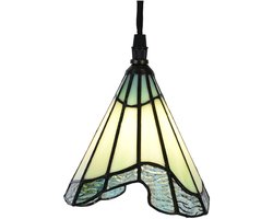 Creatieve Tiffany-style lamp aan linnen snoer Bohemian - Art Deco Trade