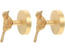 Creatieve vogelvormige wandkapstokken, 2 stuks, voor kleding en accessoires, Scandinavisch design, eenvoudige installatie, ideaal voor woonkamer en slaapkamer, multifunctionele haakjes