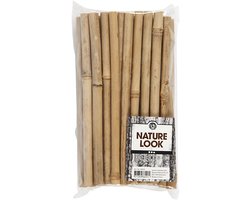 Creativ Company bamboe stokken knutselmateriaal 30 stuks decoratie.